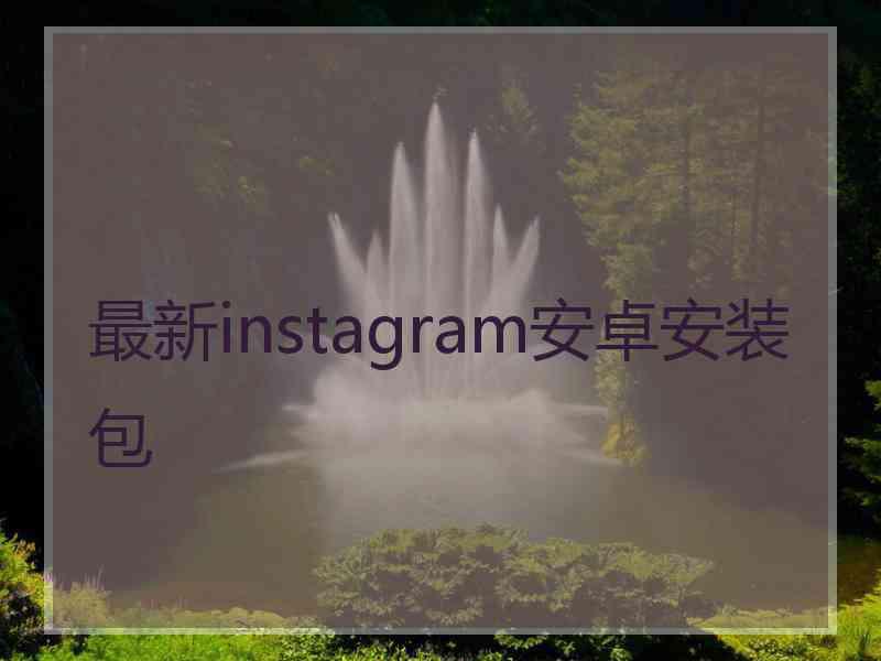 最新instagram安卓安装包