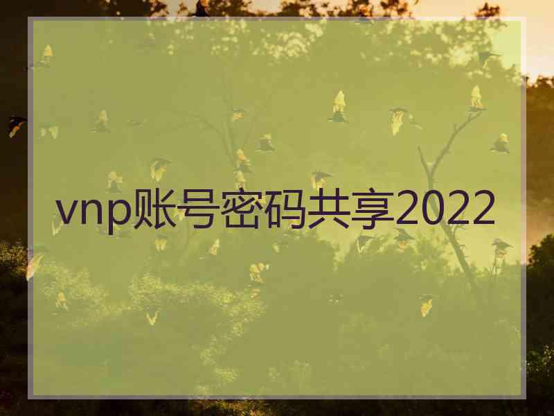 vnp账号密码共享2022