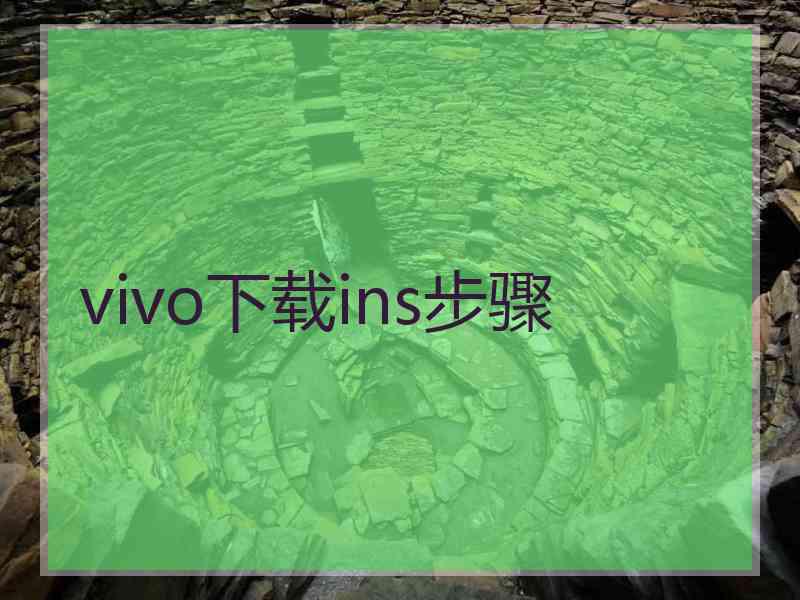 vivo下载ins步骤