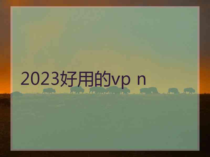 2023好用的vp n