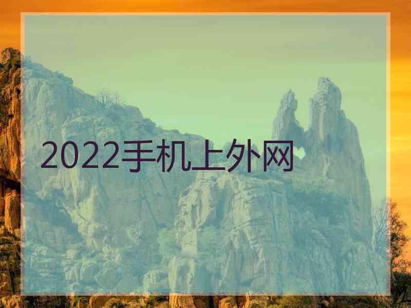 2022手机上外网